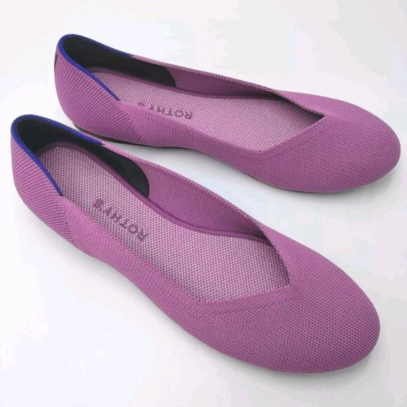Rothy's Shoes - Rothy's The Flat Soft Orchid Pink Rose Womens 10 EU 40 Tortoise Sole Ballet Flat